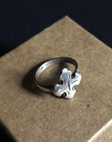 Zilver - Ring met amulet