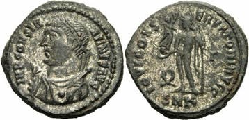 Roemisches Kaiserreich Constantin I Follis Cyzicus 317-32..., Verzenden