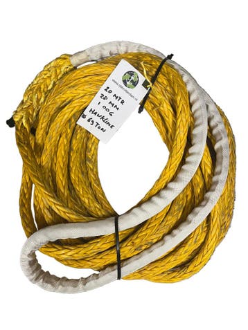 Hawk-Line Touw UHMPE 20 Mtr 28 mm 69Ton 1 Oog mooring lin..., Watersport en Boten, Verzenden, Nieuw