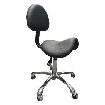 Tabouret Ollanda Zwart - Ergonomische Zadelkruk met Rugle..., Verzenden, Nieuw, Overige typen