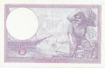 France Fay 03/12 5 Francs Violet 12/01/1928 Vz Pick 72, Verzenden, België