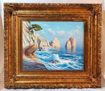 Guglielmo Welters (1913-2003) - Capri, i Faraglioni, Antiek en Kunst