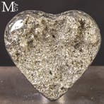 Cœur de pyrite péruvienne - Cristaux scintillants - Hauteur