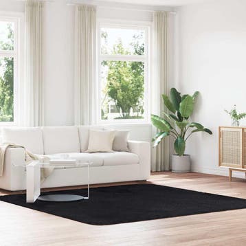vidaXL Hoogpolig vloerkleed NAVARRA 240x240 cm polyester, Verzenden, Nieuw
