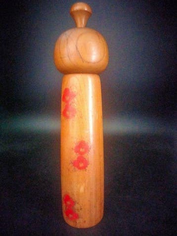 Beeldje - Prachtige Vintage Sosaku Kokeshi Pop door Toa