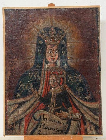 Italiaanse school (XVII) - Madonna del Sangue con il Bambino