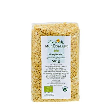 BIO-Moong/Mung Dal Gele Mungbonen - Gehalveerd/Geschild -, Ophalen of Verzenden