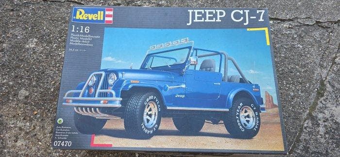 Revell 1:16 - Modelbouwdoos - Jeep CJ-7, Hobby & Loisirs créatifs, Voitures miniatures | 1:5 à 1:12