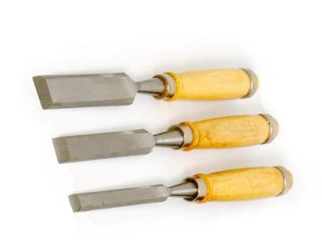 Set houtbeitels 12, 18 en 24 mm diameter, Verzenden