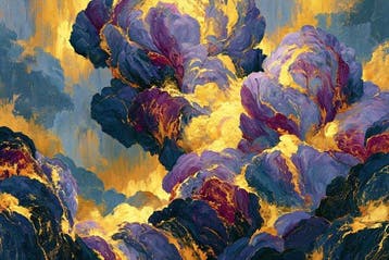 Iconica - Purple Aurora - Unique 1/1 XXL (100 x 150 cm)