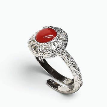 Koraal - Argento 925 - Ring - Italiaans vakmanschap