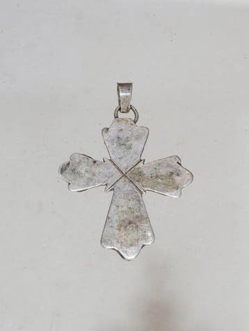 Halskruis – Ethiopië – Laagwaardig zilver – Noord-Ethiopisch