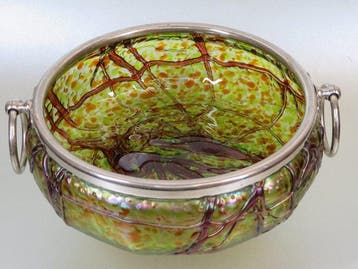 Schaal met chromen rand - Plateau - Verre, Chrome -