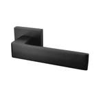 Geveerde deurklink Nova21 mat zwart op rozet - voor binne..., Ophalen of Verzenden, Nieuw, IJzer, Klink of Kruk