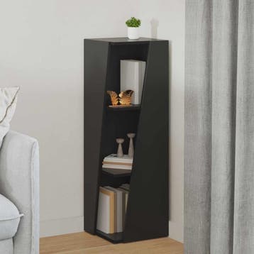 vidaXL Zijplank 33 x 32 x 100,5 cm Bewerkt hout Zwart, Verzenden, Nieuw