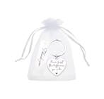Sleutelhanger met cadeauzakje en label - NEVER FORGET THE..., Ophalen of Verzenden