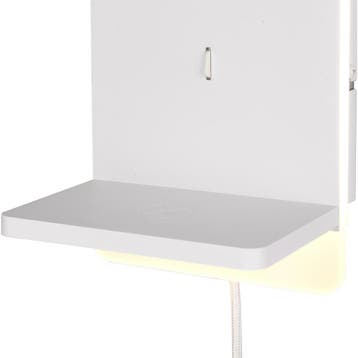 LED Wandlamp Dimbaar Warm Wit 2700K–3000K - Mat Wit Metalen, Verzenden