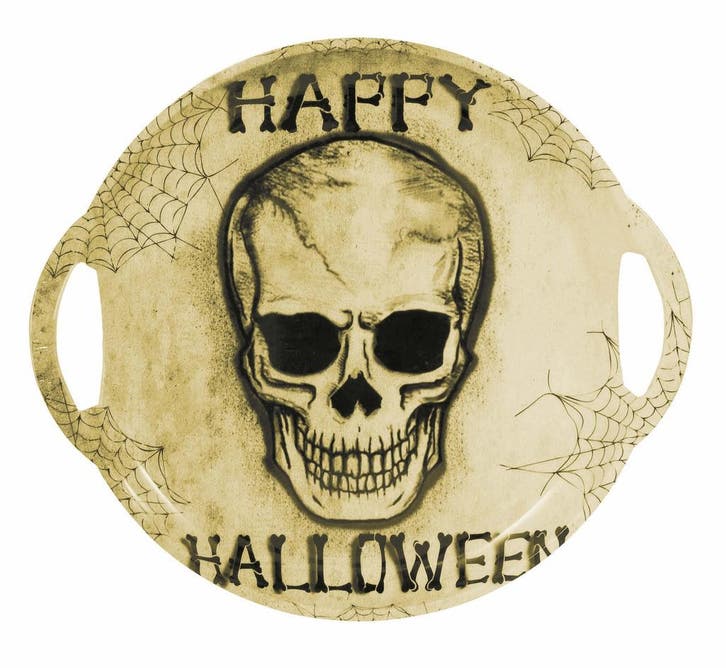 Halloween Dienblad Skelet 30cm, Hobby en Vrije tijd, Feestartikelen, Nieuw, Verzenden