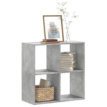 vidaXL Boekenkast 68,5x32x68,5 cm bewerkt hout betongrijs, Verzenden, Nieuw