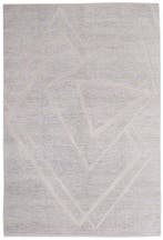 Handgeknoopte designer-tapijt van wol met reliëf -