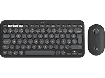 Logitech - Draadloos toetsenbord + muis - Azerty - Zwart, Verzenden, Logitech, Draadloos, Nieuw