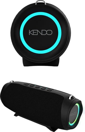 Bluetooth speaker - Muziek box - Partybox - Zwart - KENDO, Audio, Tv en Foto, Verzenden, Nieuw
