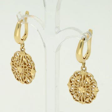 Oorbellen - 14 karaat Geel goud, Handtassen en Accessoires, Oorbellen, Nieuw