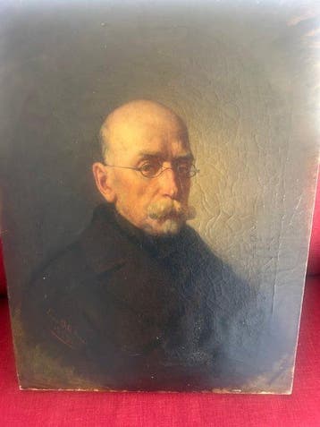 Cesare DellAcqua (1821-1905) - Ritratto di gentiluomo con