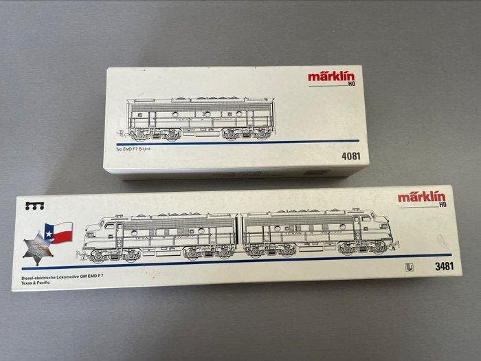Märklin H0 - 3481/4081 - Locomotive diesel (2) - Trois, Hobby en Vrije tijd, Modeltreinen | H0