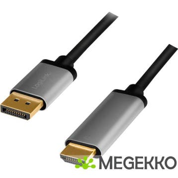 LogiLink CDA0107 video kabel adapter 2 m DisplayPort HDMI, Computers en Software, Verzenden, Nieuw