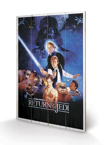 Star Wars: Return of the Jedi Poster op Hout 40 x 59 cm, Ophalen of Verzenden