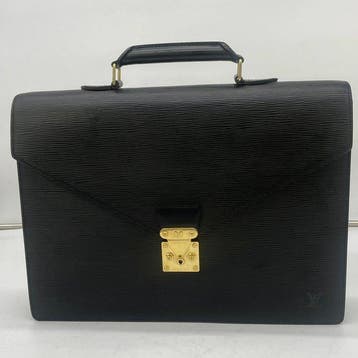 Louis Vuitton - Louis Vuitton Black Epi Leather Briefcase -, Nieuw