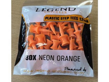Veiling - 250x golf tees 30 stuks per zakje oranje 18 mm, Sports & Fitness, Golf