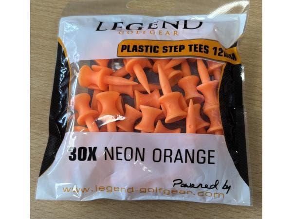Veiling - 250x golf tees 30 stuks per zakje oranje 18 mm, Sports & Fitness, Golf