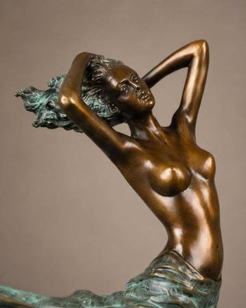 Milo (1910-1978) - After - sculptuur, - “Vrouw in de wind” -