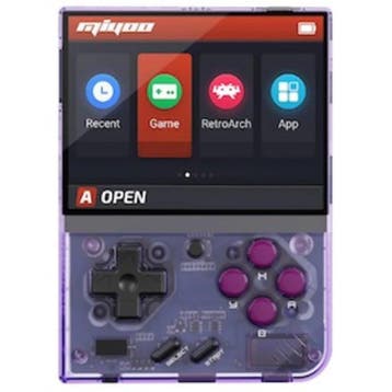 Miyoo Mini Plus Purple Transparant (Nieuw), Games en Spelcomputers, Ophalen of Verzenden, Nieuw