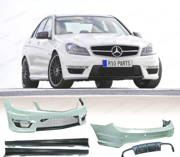 KIT CARROSSERIE MERCEDES CLASSE C W204 11-15 LOOK C63 AMG, Autos : Pièces & Accessoires, Carrosserie & Tôlerie, Envoi