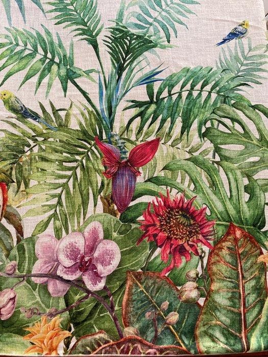 san leucio - - canapone-linnen stof voor gordijnen met, Antiek en Kunst, Antiek | Tapijten, Tafelkleden en Textiel