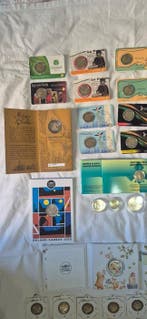 Europa. Euro Various Years (65 coins + 7 Medals) (Zonder