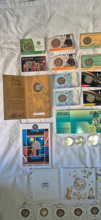 Europa. Euro Various Years (65 coins + 7 Medals) (Zonder, Postzegels en Munten, Munten | Europa | Niet-Euromunten