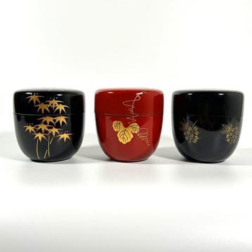 A set of Japanese maki-e lacquer natsume - Natsume - Hout