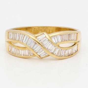 Ring - 18 karaat Geel goud Diamant (Natuurlijk), Nieuw