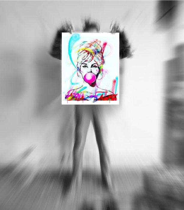 Utopia - Brigitte Bardot with Bubble Gum, Antiek en Kunst, Kunst | Designobjecten