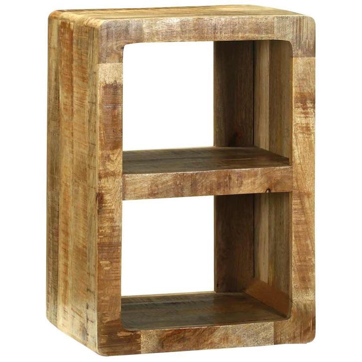 vidaXL TV Kast met plank Bruin 36 x 30 x 54 cm Massief, Huis en Inrichting, Woonaccessoires | Cd- en Dvd-rekken, Nieuw, Verzenden