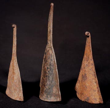 Figuur - Set van 3 Akan ijzeren gongen of bellen - 15,5 tot