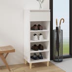vidaXL Schoenenkast 40x36x105 cm bewerkt hout wit, Verzenden