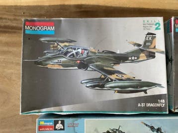 Monogram 3x, Tamiya 2x - Bouwpakket (5) Vintage - 5 stuks, Nieuw