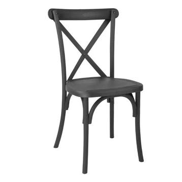 Stoelen | MANHATTAN | Hars | Zwart | In-/Outdoor |, Zakelijke goederen, Verzenden, Nieuw in verpakking