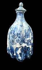 Albisola-Savona - Vaas - Majolica - Fles van maiolica, Antiek en Kunst
