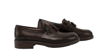 TESTONI - 8 UK - 42 IT - Camogli Brown Tassel Loafer